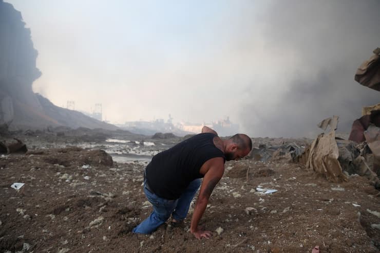 לבנון ביירות אסון פיצוץ נמל