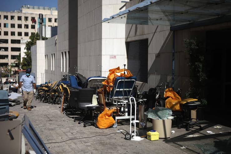 ביירות בית חולים בתי חולים פצועים פיצוץ