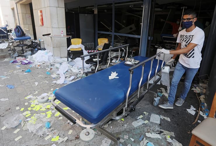 ביירות בית חולים בתי חולים פצועים פיצוץ