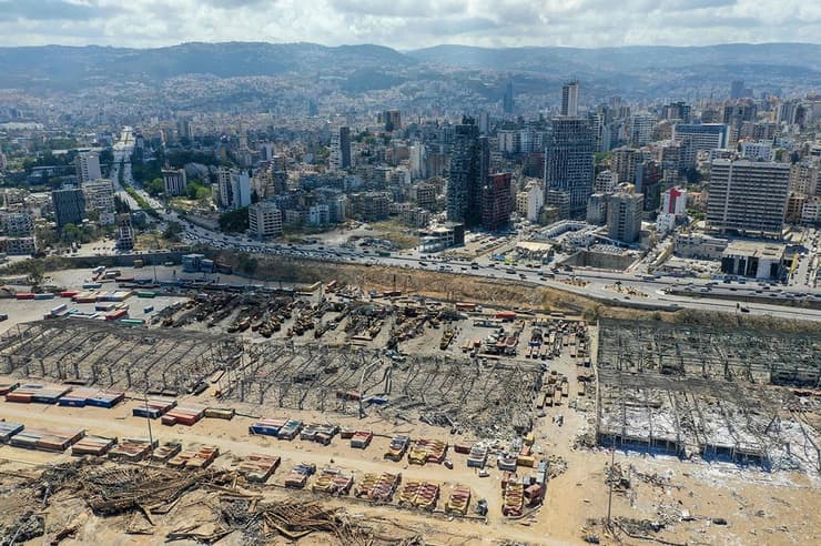 הריסות  פיצוץ נמל ביירות לבנון