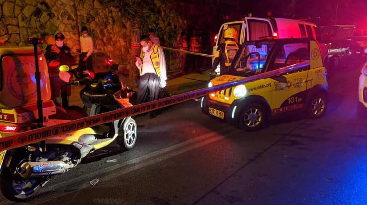 נער בן 16 נהרג ב שכונת רמות ירושלים מפגיעת רכב תאונה 