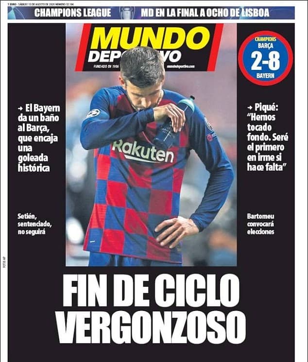 שער עיתון "אל מונדו דפורטיבו"