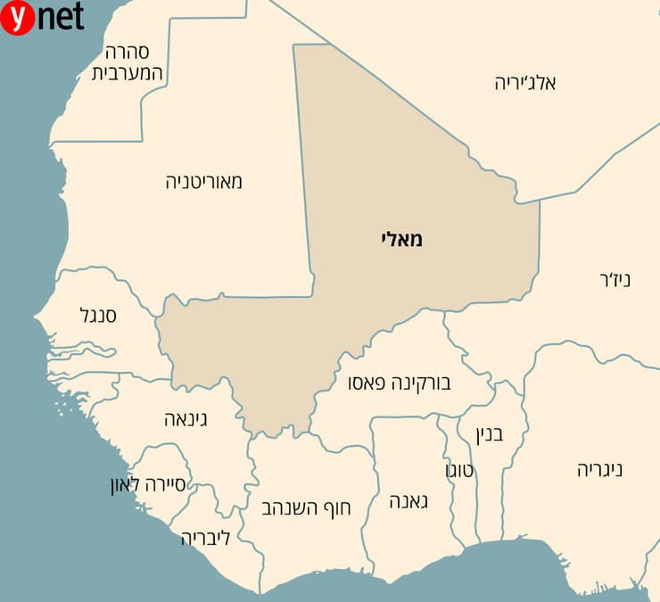 החטיפה בניז'ר, הישיבה בשבי - במאלי ובורקינה פאסו. על מפת מערב אפריקה