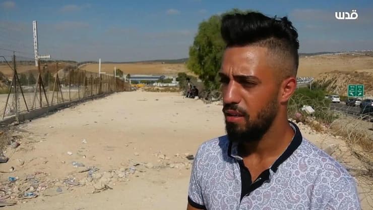 מונתסר אלפכורי אחד מהעובדים הפלסטינים שחוו אלימות מצד שוטרי מג"ב במעבר מיתר