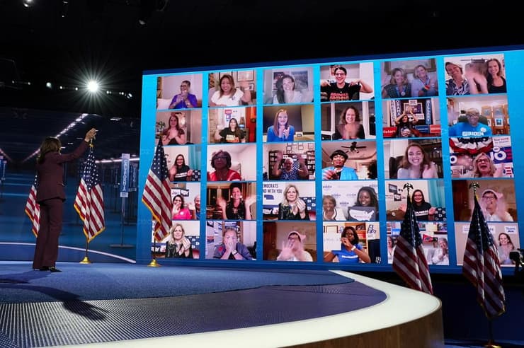 קמלה האריס בחירות נאום קבלת המועמדות ל תפקיד סגן נשיא ארה"ב הוועידה הדמוקרטית ב דלאוור