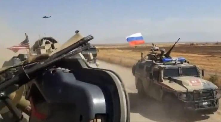 סוריה עימות בין חיילים מ ארה"ב אמריקנים ל בין חיילים רוסים רוסיה