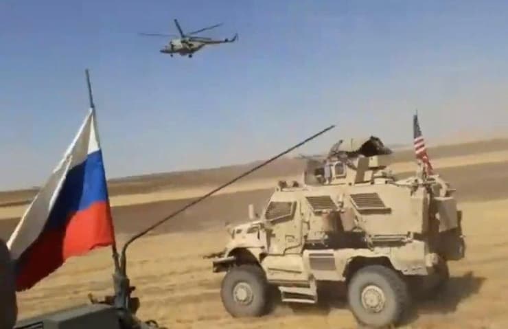 סוריה עימות בין חיילים מ ארה"ב אמריקנים ל בין חיילים רוסים רוסיה