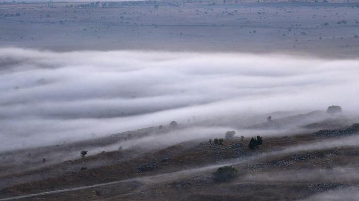 מזג אוויר רמת הגולן גולן גלישת עננים קיץ שרב גל חום