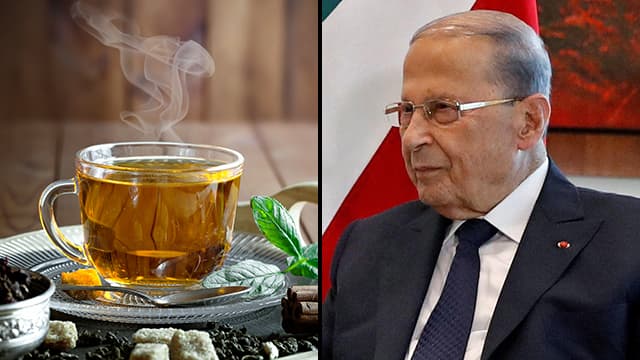 נשיא לבנון מישל עאון סערה תה סרי לנקה תה ציילון