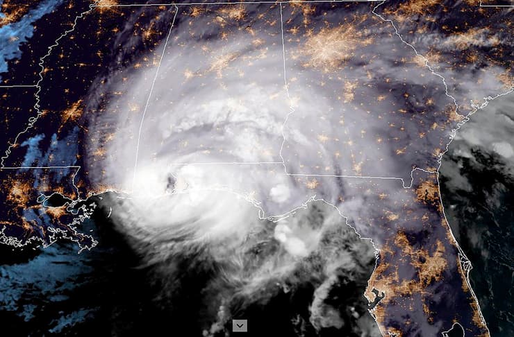 סופה הוריקן סאלי מהחלל ארה"ב