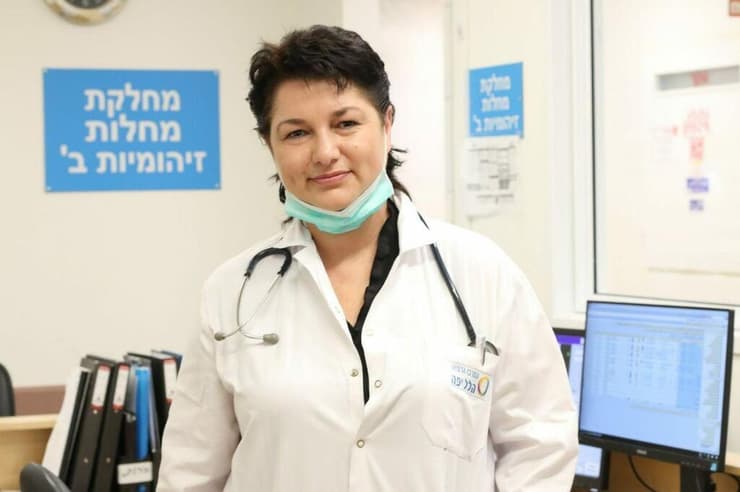  ד"ר נינה אבשוביץ מנהלת מחלקה זיהומיות ב' בבית החולים הלל יפה