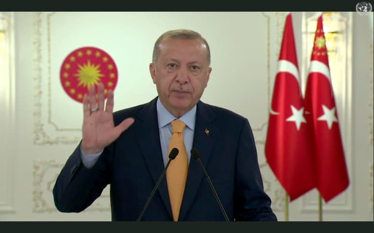 נשיא טורקיה רג'פ טאיפ ארדואן כינוס עצרת האו"ם או"ם העצרת הכללית וירטואלי