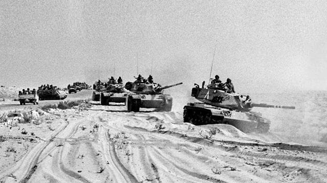 לוחמת שריון בסיני ב-1973