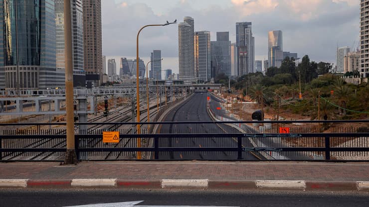 כבישים ריקים בתל אביב