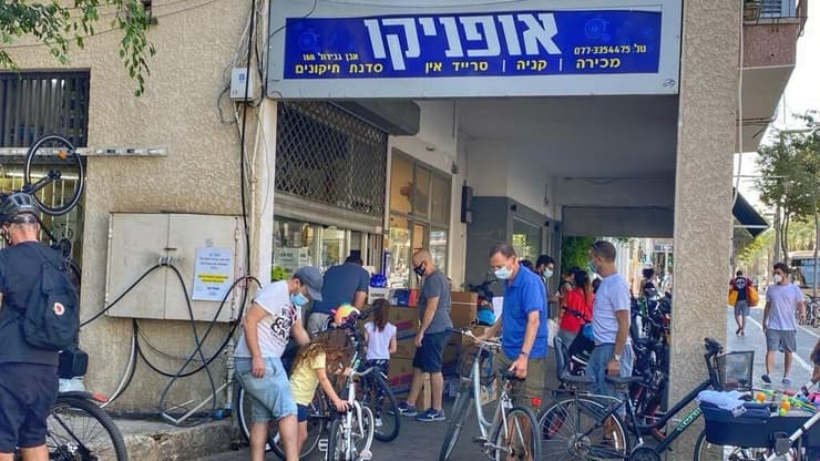 חנות אופניים בתל אביב