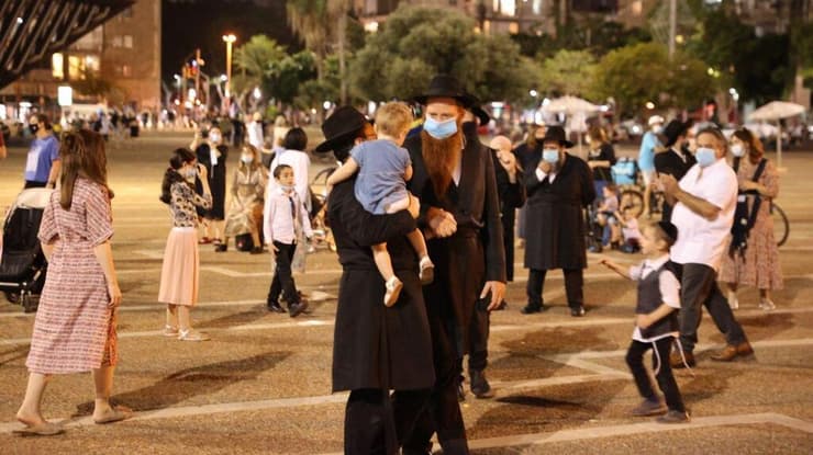 הקפות שמחת תורה בתל אביב בצל הסגר תפשטות הקורונה