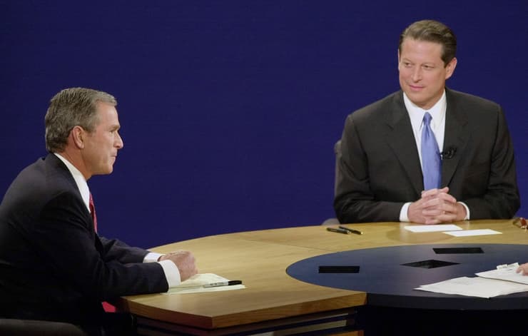 ארה"ב בחירות ג'ורג' בוש הבן אל גור עימות נשיאותי 2000
