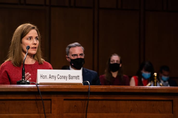 השופטת איימי קוני בארט שימוע ב סנאט מועמדת לבית המשפט העליון ארה"ב