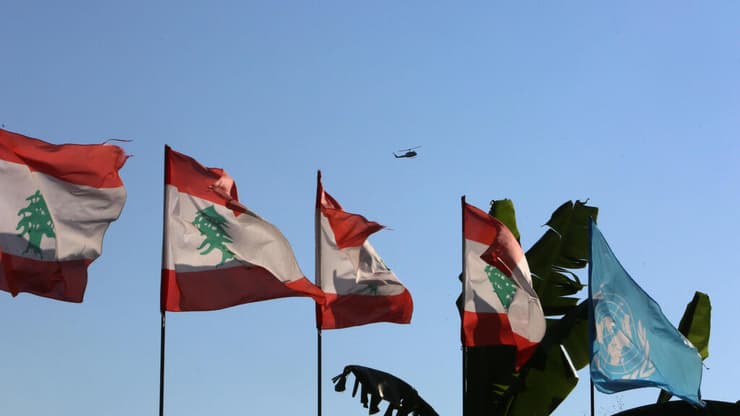 רכבי או"ם חיילים מחסום דגל לבנון גבול ישראל לבנון פתיחת משא ומתן גבול מים כלכליים ראש הנקרה