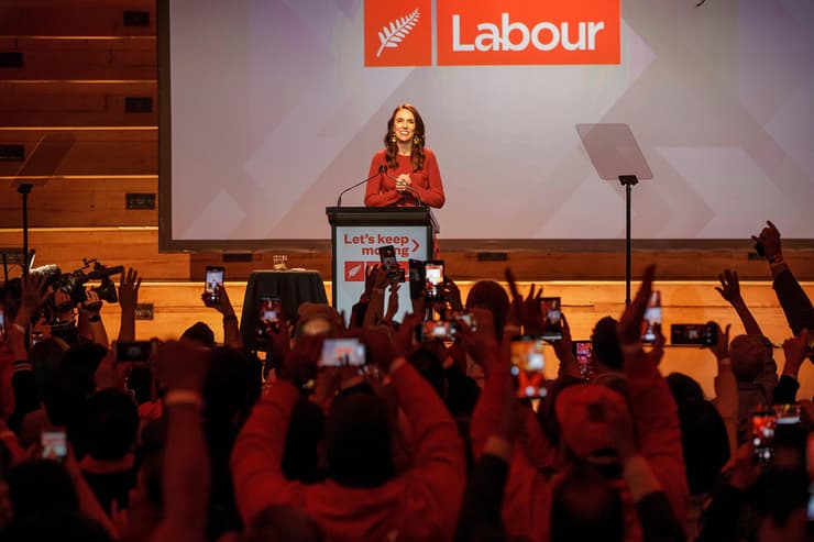  ג'סינדה ארדרן בחירות ניו זילנד מפלגת הלייבור אוקלנד