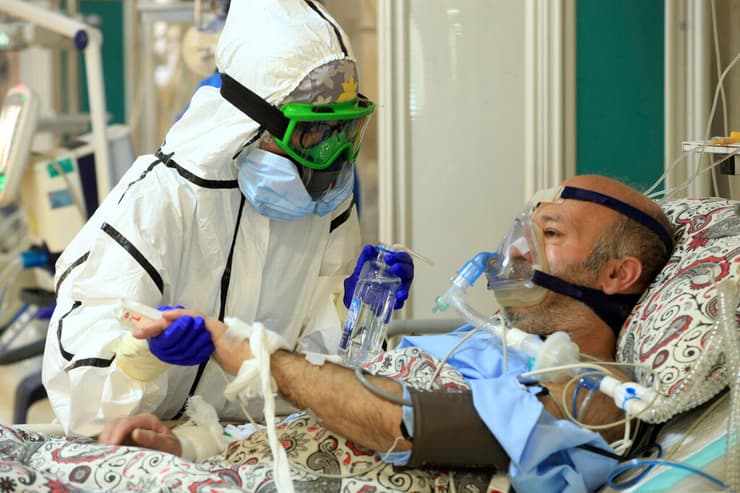 חולה קורונה בבית חולים טהרן איראן