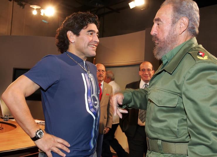 מראדונה ופידל קסטרו