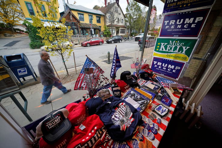 ארה"ב בחירות מחוז באטלר פנסילבניה אמריקה הכפרית תומכי דונלד טראמפ