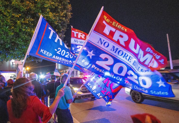 תומכים של טראמפ ב מיאמי פלורידה