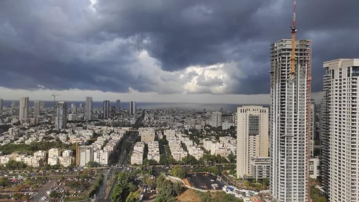 מזג אוויר חורפי בתל אביב