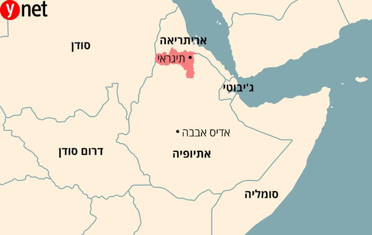 מפה תיגראי אתיופיה