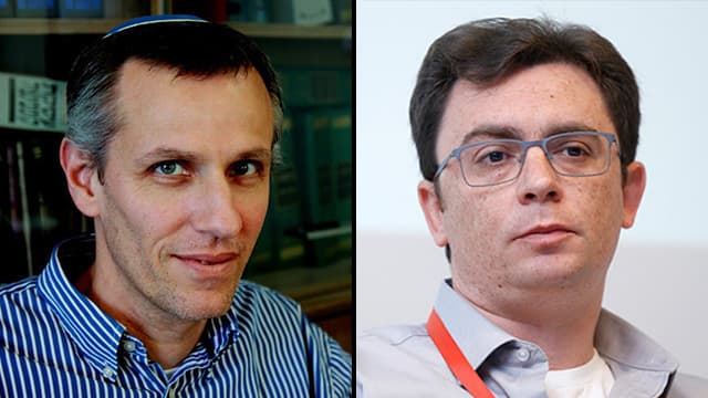 מימין: מנכ”ל משרד השיכון יאיר פינס וראש רשות החברות הממשלתיות ינקי קווינט (צילום: עמית שעל, בשמת איבי) מימין: מנכ”ל משרד השיכון יאיר פינס וראש רשות החברות הממשלתיות ינקי קווינט