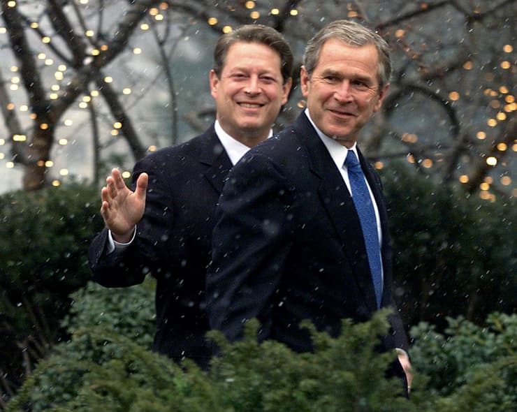 ג'ורג' בוש ו אל גור מועמדים בחירות 2000 ארה"ב