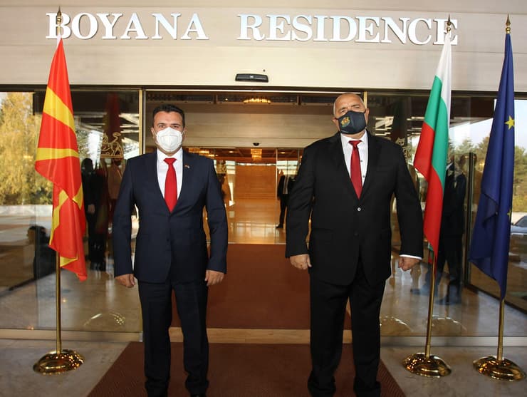 ראש ממשלת בולגריה בויקו בוריסוב וראש ממשלת צפון מקדוניה זוראן זאב שיחות ברלין