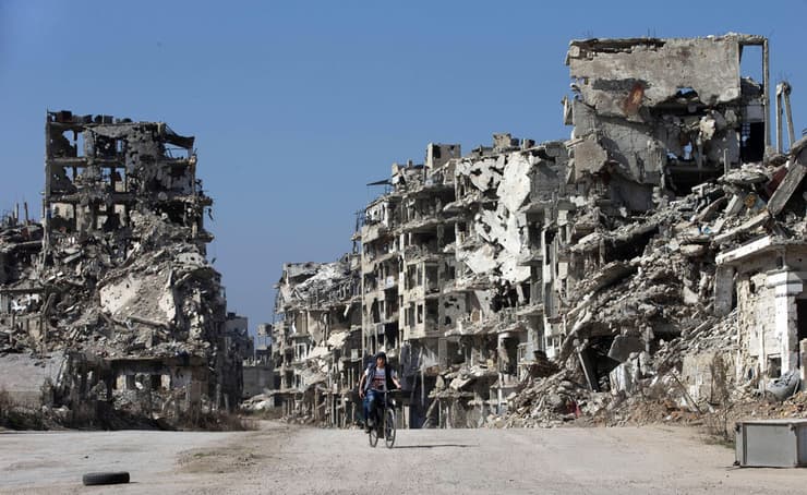 הרס חומס סוריה 2016 בשאר אל אסד