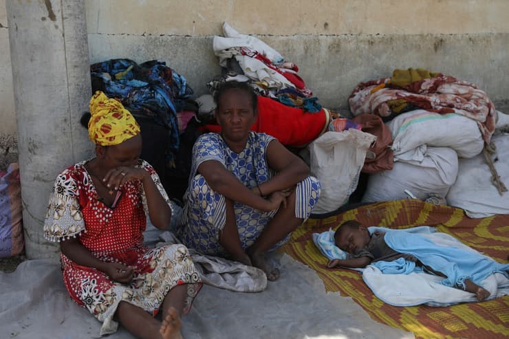 מלחמה פליטים מ תיגראי אתיופיה אחרי ש הגיעו ל מחנה ב סודן