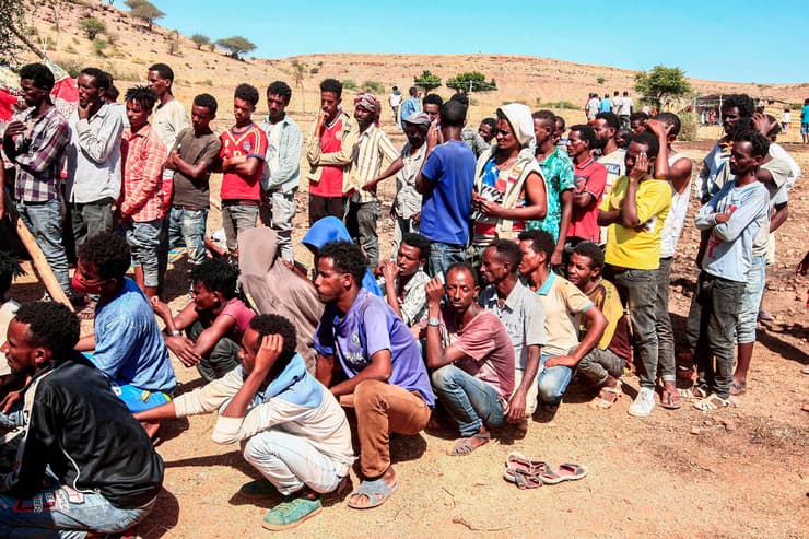 סודן פליטים שברחו מ אתיופיה מדינת מחוז תיגראי