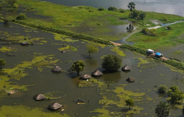 תמונות השנה של רויטרס 2020 הצפות דרום סודן הנילוס עלה על גדותיו 5 אוקטובר