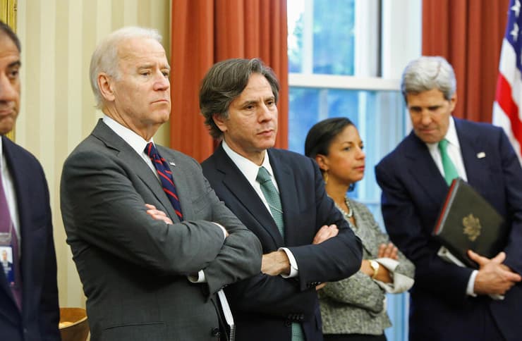 בלינקן עם ביידן, סוזן רייס וג'ון קרי. 2013