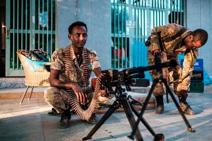 אתיופיה מלחמה ב תיגראי לוחמים בני אמהרה בעלי ברית של צבא אתיופיה