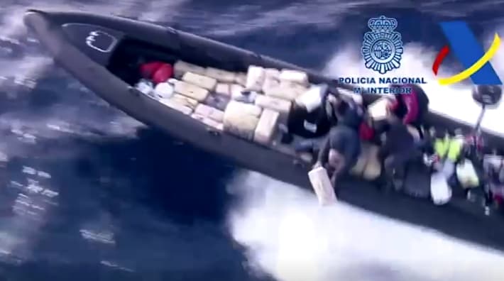 ספרד מרדף סוחרי סמים סירת מנוע הים התיכון חשיש