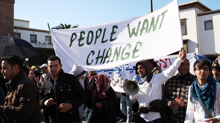 הפגנות במרוקו, האביב הערבי