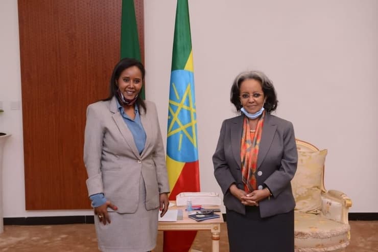 סאהלה וורק-זוודה נשיאת אתיופיה ופנינה תמנו שטה
