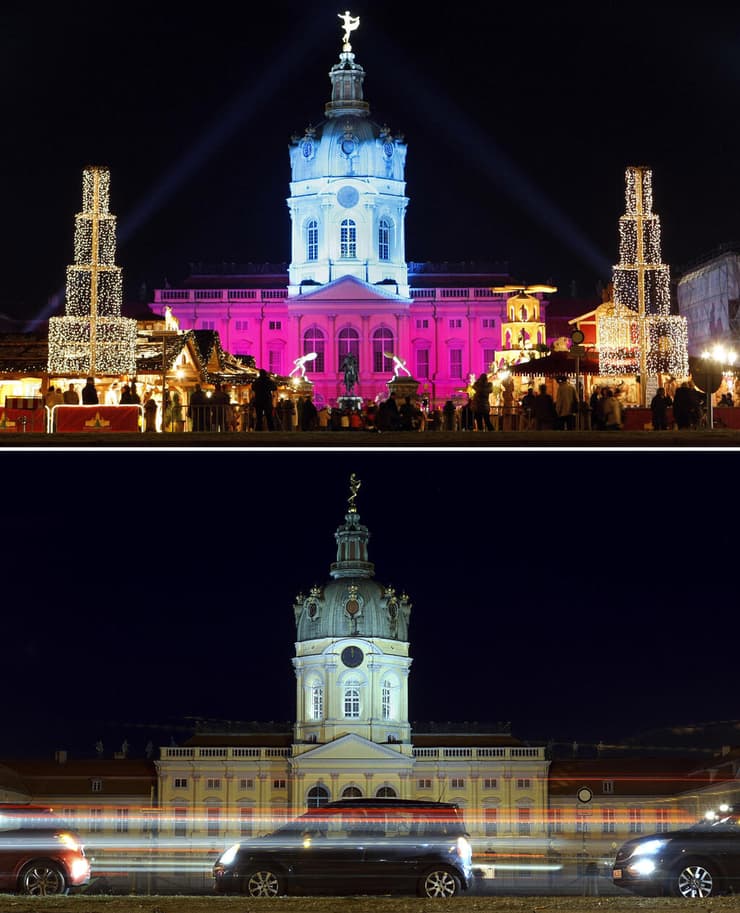 חג מולד בארמון שרלוטנבורג בברלין ב-2020 וב-2019