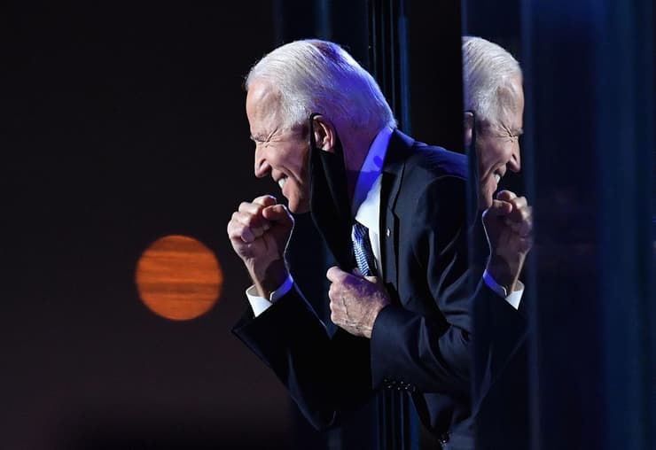 תמונות השנה בעולם של AFP ג'ו ביידן נאום ניצחון דלאוור