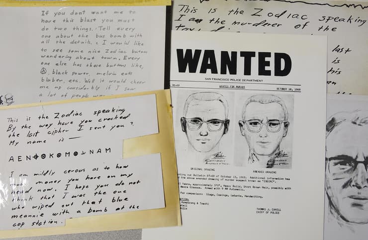 ארה"ב עותקי מכתבים ששלח רוצח ה זודיאק ל סן פרנסיסקו כרוניקל צופן קוד