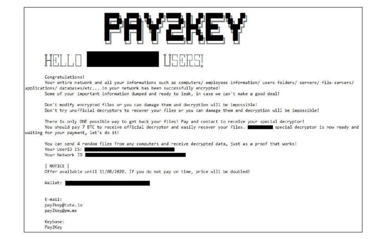 תקיפת Pay2key