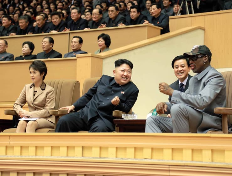 דניס רודמן נפגש בצפון קוריאה עם קים ג'ונג און