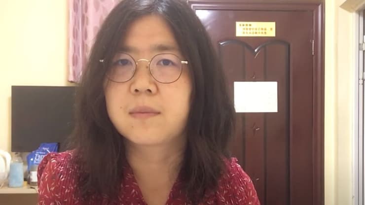 ג'אנג ג'אן עיתונאית דיווחה על התפרצות קורונה ווהאן סין נכלאה