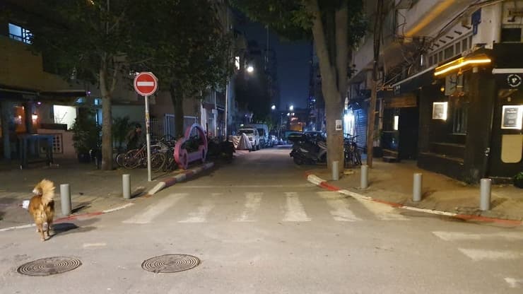 רחובות ריקים בתל אביב