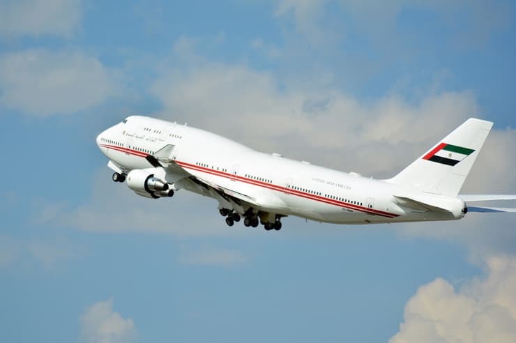 מטוס בואינג 747 VIP של חברת התעופה הצבאית של ממשלת דובאי